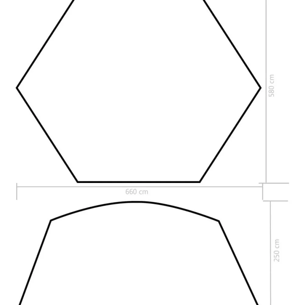 Sale FinePRICE Uima-altaan teltta 660x580x250 cm sininen