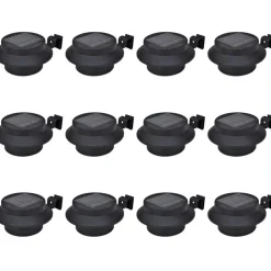 Online FinePRICE Ulkoaurinkokennovalaisin aitaan 12 kpl led musta