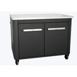 Clearance Cozze Ulkokeittiö kahdella ovella , 90x60x70cm, rosteritaso, musta
