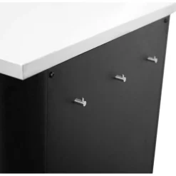 New Cozze Ulkokeittiö lavuaarilla ja hanalla , 90x60x90cm, rosteritaso, musta