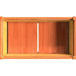 Outlet FinePRICE Ulkokukkalaatikko vahanruskea 90x50x70 cm, mänty