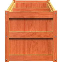 Outlet FinePRICE Ulkokukkalaatikko vahanruskea 90x50x70 cm, mänty
