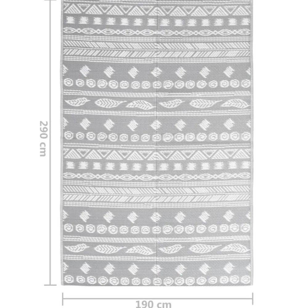 Best FinePRICE Ulkomatto harmaa 190x290 cm PP (16973)