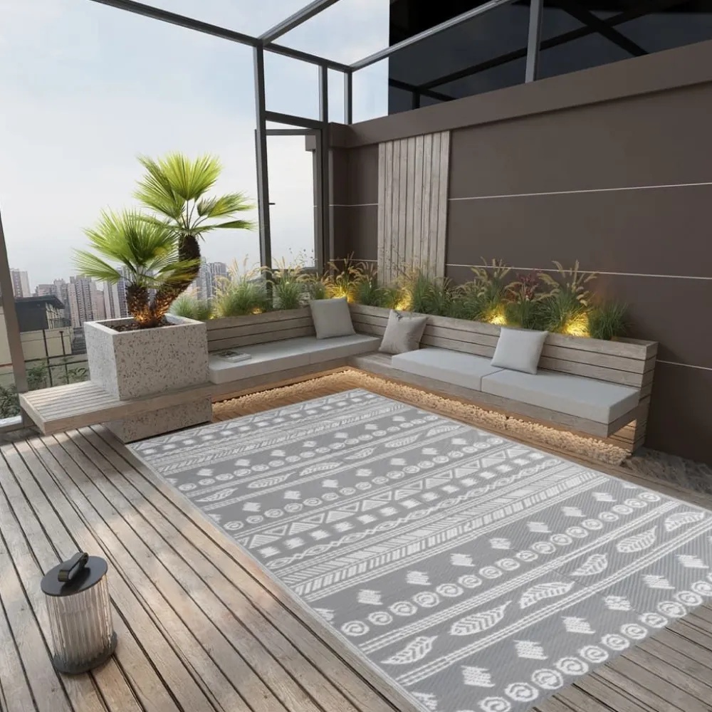 Best FinePRICE Ulkomatto harmaa 190x290 cm PP (16973)