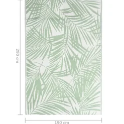 Online FinePRICE Ulkomatto vihreä 190x290 cm PP (16910)
