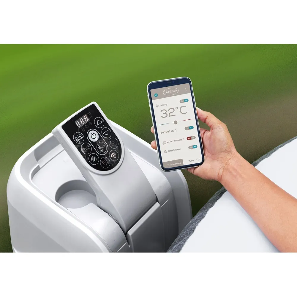 Best Bestway Ulkoporeallas Lay-Z-Spa Cabo Smart Hydrojet 6, 4-6 henkilöä, 144 suutinta