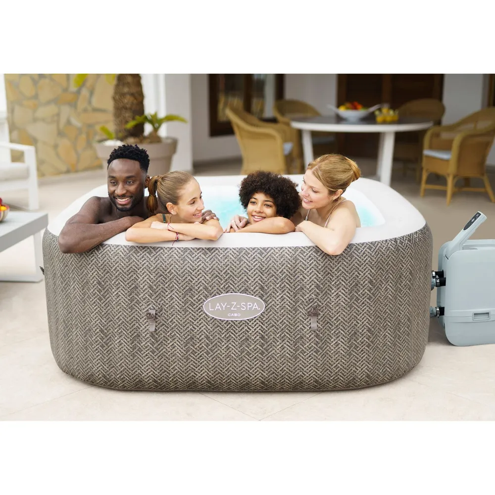 Best Bestway Ulkoporeallas Lay-Z-Spa Cabo Smart Hydrojet 6, 4-6 henkilöä, 144 suutinta