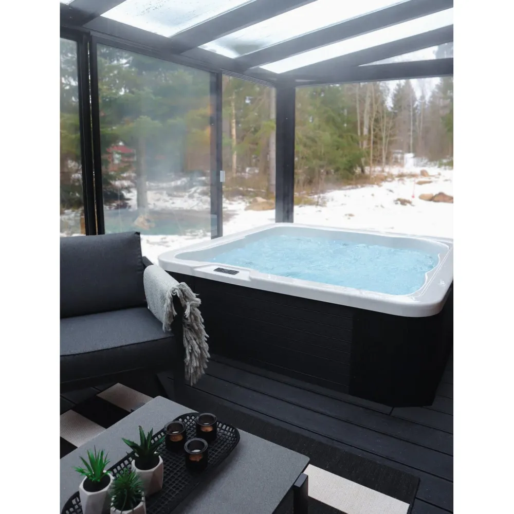Comfort Garden Spa Ulkoporeallas Comfort Garden Aurora, 5 hlöä, 29 suutinta, harmaa/valkoinen