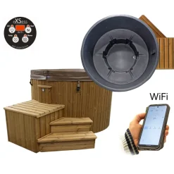 SpaDealers Ulkoporeallas TopSpa XS Wifi, 6 hlöä, eristetty, black marble