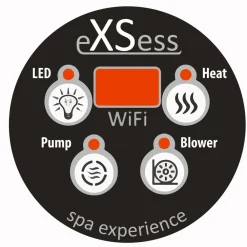 SpaDealers Ulkoporeallas TopSpa XS Wifi, 6 hlöä, eristetty, black marble
