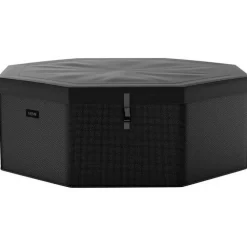 Online Wave Spa Ulkoporeallas Como, 6 hlöä, 90 suutinta, WiFi, kahdeksankulmainen, koottava, musta