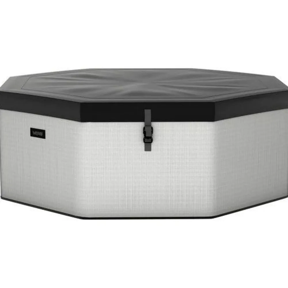 New Wave Spa Ulkoporeallas Como, 6 hlöä, 90 suutinta, WiFi, kahdeksankulmainen, koottava, harmaa
