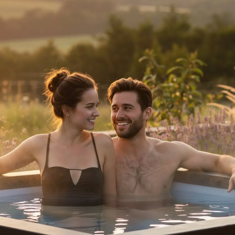 New Wave Spa Ulkoporeallas Garda, 6 hlöä, 90 suutinta, WiFi, neliö, koottava, harmaa