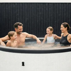 Online Wave Spa Ulkoporeallas Tahoe, 4 hlöä, 70 suutinta, WiFi, pyöreä, koottava, valkoinen