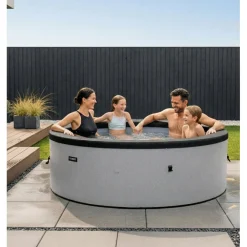 Sale Wave Spa Ulkoporeallas Tahoe, 4 hlöä, 70 suutinta, WiFi, pyöreä, koottava, harmaa