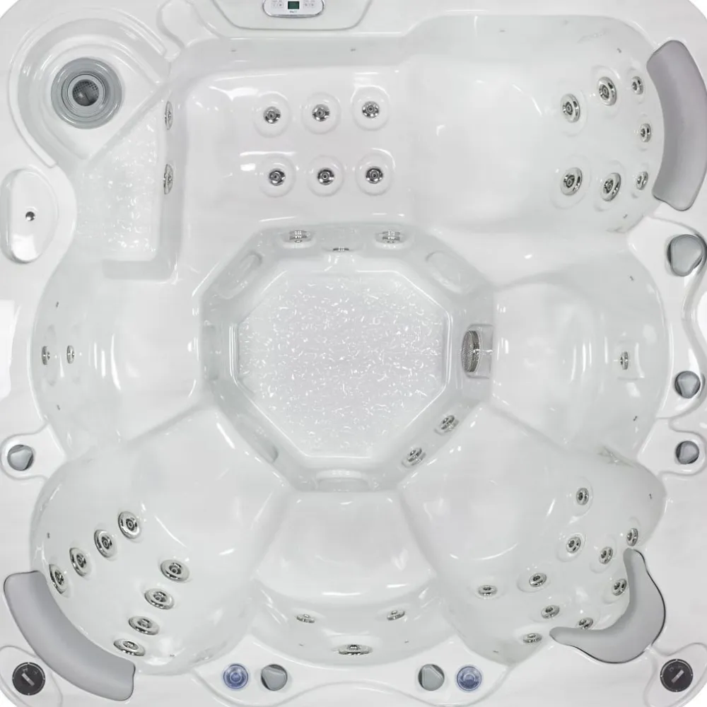 Hot Wellis Ulkoporeallas Jupiter Ice White, 6 hlöä, 46 suutinta, harmaa/valkoinen