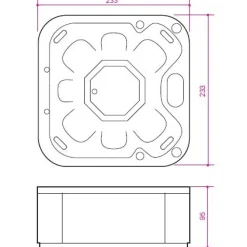New Wellspa Ulkoporeallas Atlantis Premium 7 hlöä 52 suutinta eri värejä