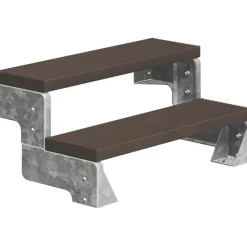 New Dolle Ulkoportaat Gardentop Trimax ilman kaidetta tummanruskea eri kokoja