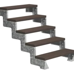 New Dolle Ulkoportaat Gardentop Trimax ilman kaidetta tummanruskea eri kokoja