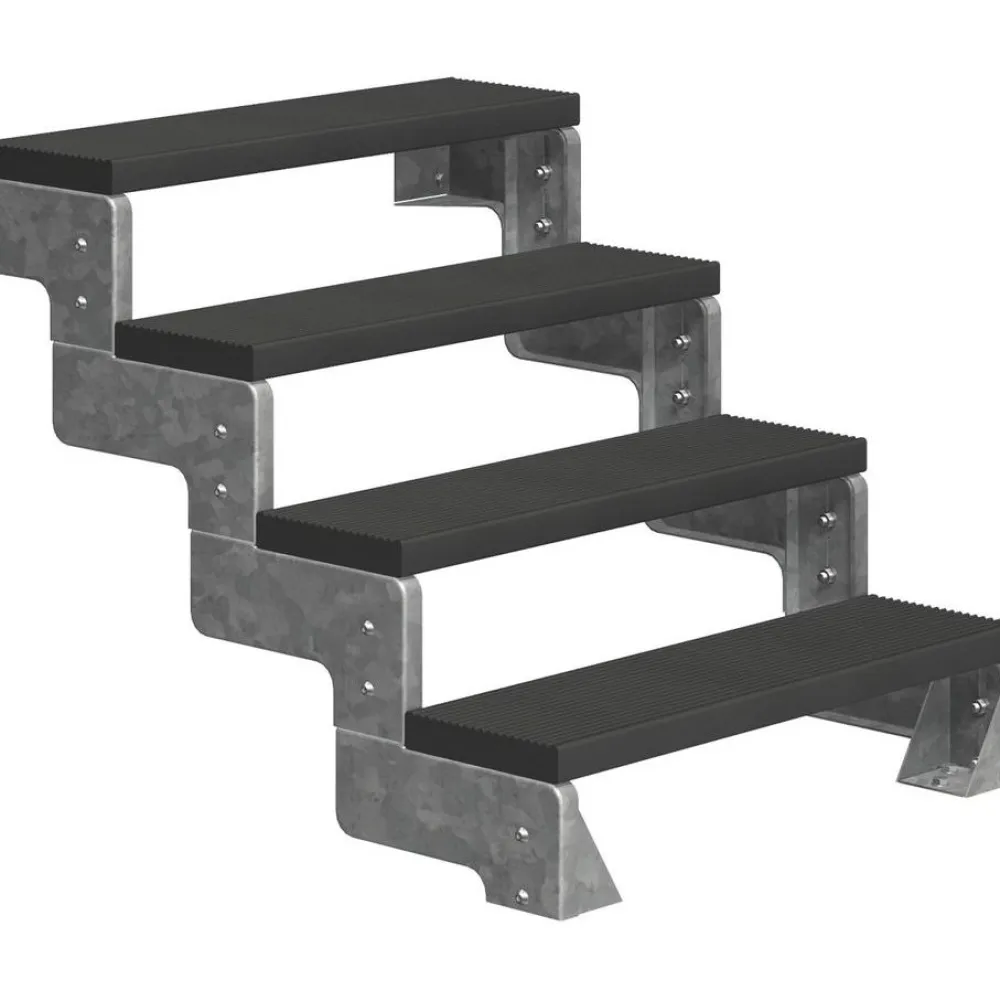 Sale Dolle Ulkoportaat Gardentop Trimax ilman kaidetta antrasiitti eri kokoja