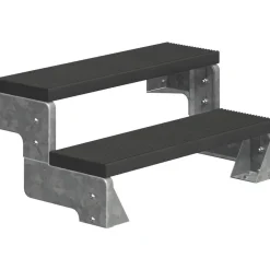 Sale Dolle Ulkoportaat Gardentop Trimax ilman kaidetta antrasiitti eri kokoja