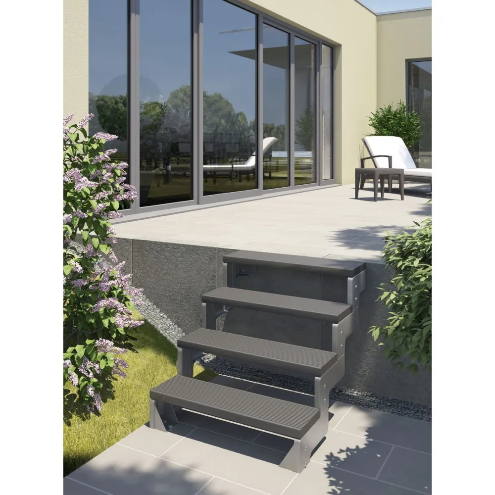 Sale Dolle Ulkoportaat Gardentop Trimax ilman kaidetta antrasiitti eri kokoja