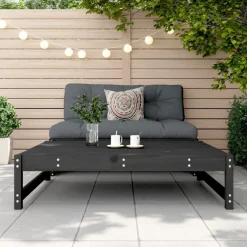 Sale FinePRICE Ulkorahi musta 120x80 cm, mänty