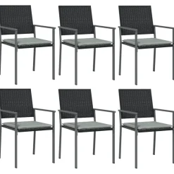 Clearance FinePRICE Ulkoruokailuryhmä polyrottinki ja teräs, 3-osainen