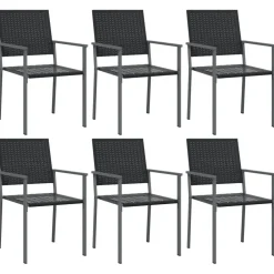 Clearance FinePRICE Ulkoruokailuryhmä polyrottinki ja teräs, 3-osainen