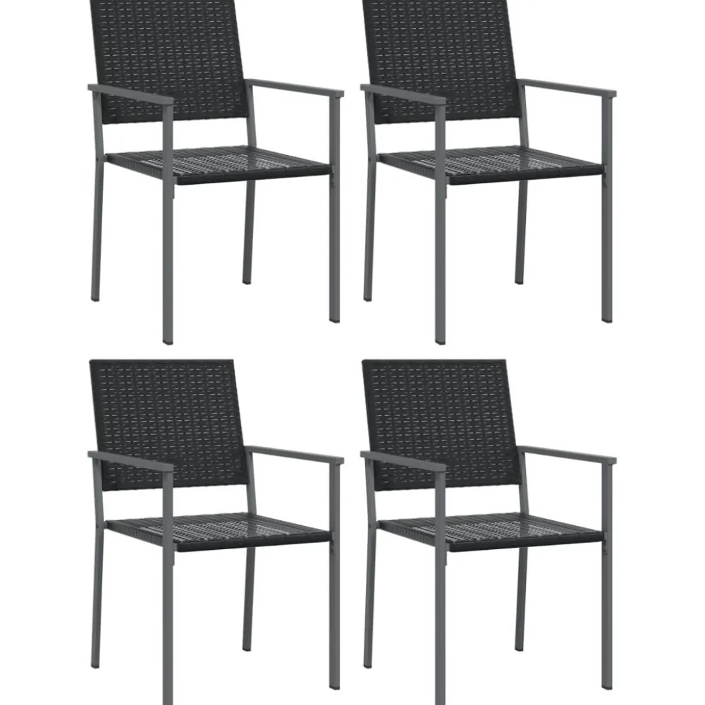 Clearance FinePRICE Ulkoruokailuryhmä polyrottinki ja teräs, 3-osainen