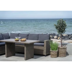 Discount House Nordic Ulkoruukku Gili, 2kpl, rottinki, ruskea