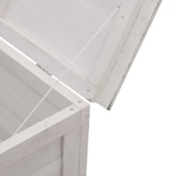 Sale FinePRICE Ulkosäilytyslaatikko valkoinen 150x50x56,5 cm, kuusi