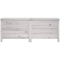 Sale FinePRICE Ulkosäilytyslaatikko valkoinen 150x50x56,5 cm, kuusi