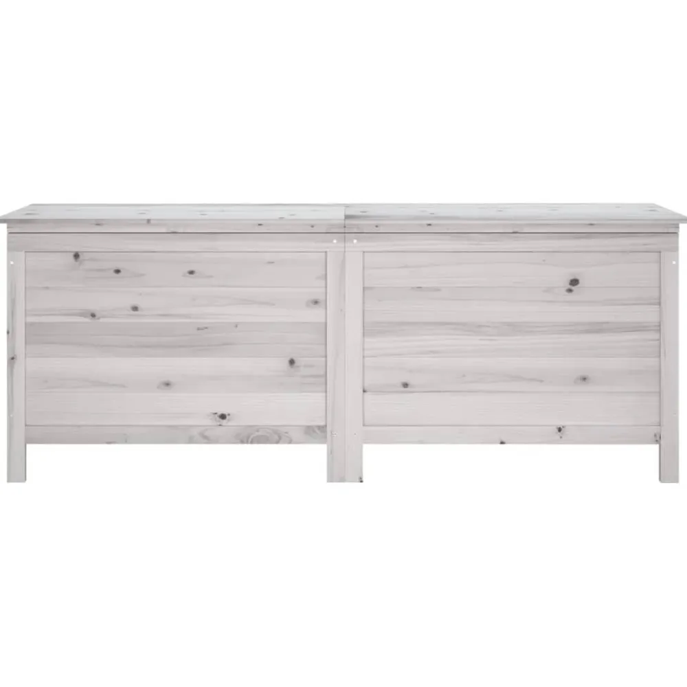 Sale FinePRICE Ulkosäilytyslaatikko valkoinen 150x50x56,5 cm, kuusi