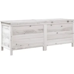 Sale FinePRICE Ulkosäilytyslaatikko valkoinen 150x50x56,5 cm, kuusi