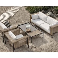Outlet Brafab Ulkosohva Shell, 2.5-istuttava, ruskea/kermanvaalea