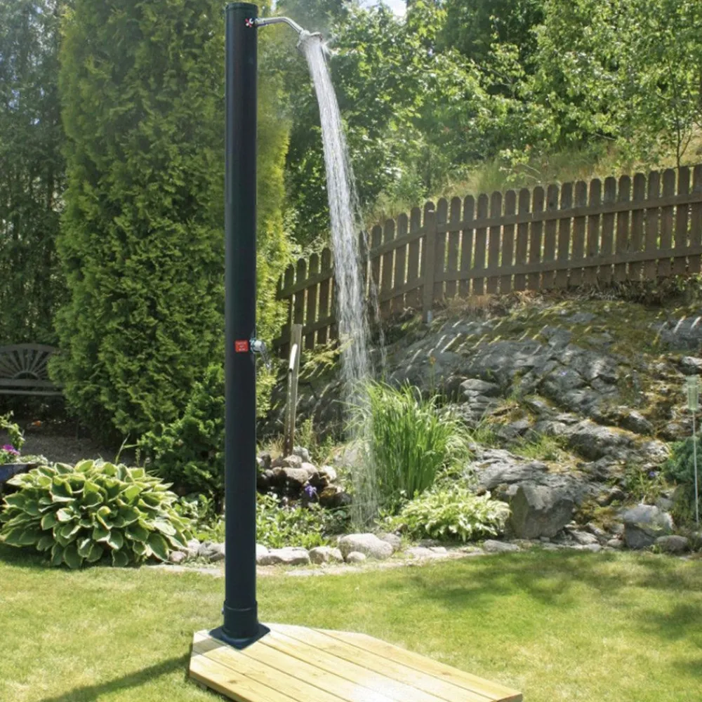 Online Demerx Ulkosuihku Sunny 18 L, aurinkolämmitteinen, musta