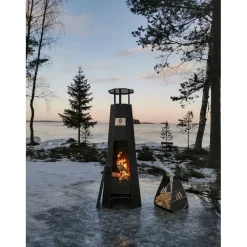 Outlet Carelia Grill Ulkotulisija ® A-Fire 1500x600x600 mm musta
