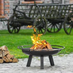Outlet Gop Ulkotulisija CookKing Porto, Ø60cm, teräs, musta