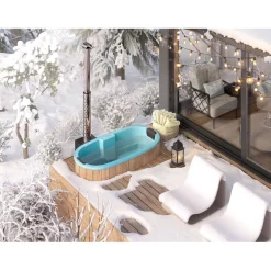 Best Baltresto Upotettava kylpytynnyri Tee-se-itse, 185x95cm, ovaali