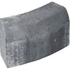 Rudus Upotettava reunakivi H14 kaarre R1000 kupera 523x170x300 mm sileä harmaa
