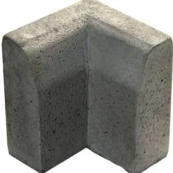 Clearance Rudus Upotettava reunakivi J11 kulma 90° kovera 500x110x300 mm sileä harmaa