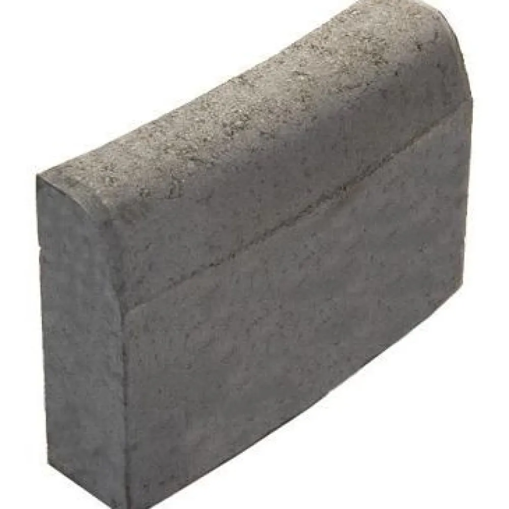 Hot Rudus Upotettava reunakivi J6 kaarre R2000 kupera 500x170x300 mm sileä harmaa