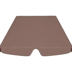 Discount FinePRICE Vaihtokatos puutarhakeinuun ruskea 192x147 cm 270 g/m²