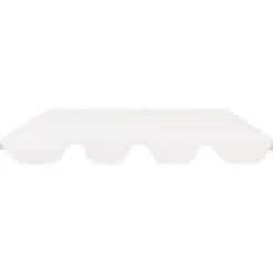 Outlet FinePRICE Vaihtokatos puutarhakeinuun valkoinen 226x186 cm 270 g/m²