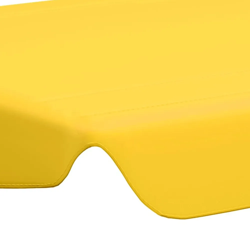 Clearance FinePRICE Vaihtokatos puutarhakeinuun keltainen 192x147 cm 270 g/m²