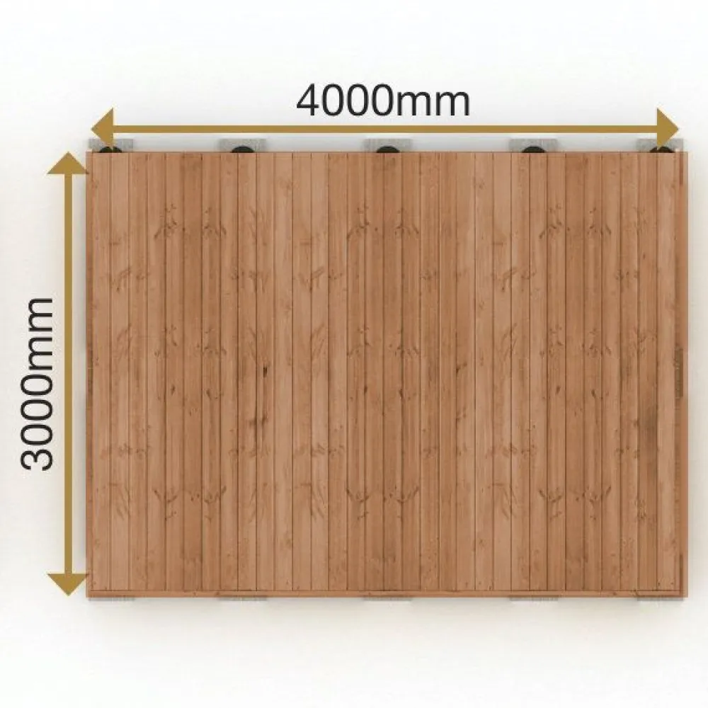 Best PatioNord Valmisterassi PatioN°rd Havu, 3x4m, kestopuu