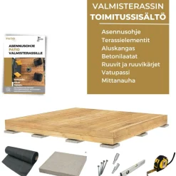 Outlet PatioNord Valmisterassi PatioN°rd Havu, 2x3m, kestopuu