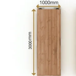 Outlet PatioNord Valmisterassi PatioN°rd Havu, 1x3m, kestopuu