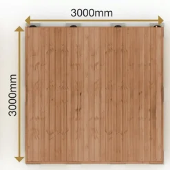 Sale PatioNord Valmisterassi PatioN°rd Havu, 3x3m, kestopuu